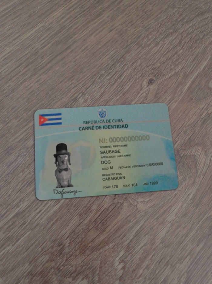 Cuba Identity Card Template