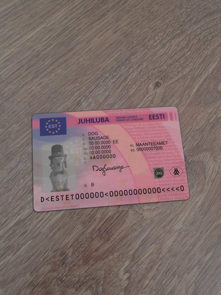 Estonia Driver Licence 1