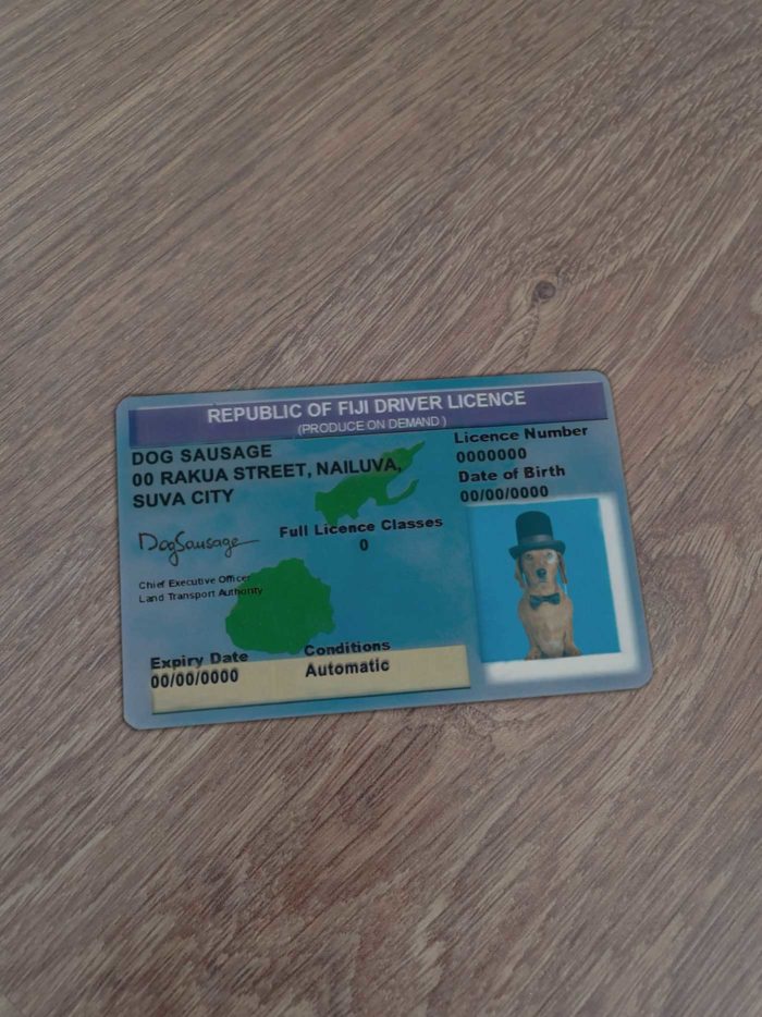 Fiji Driver License Template