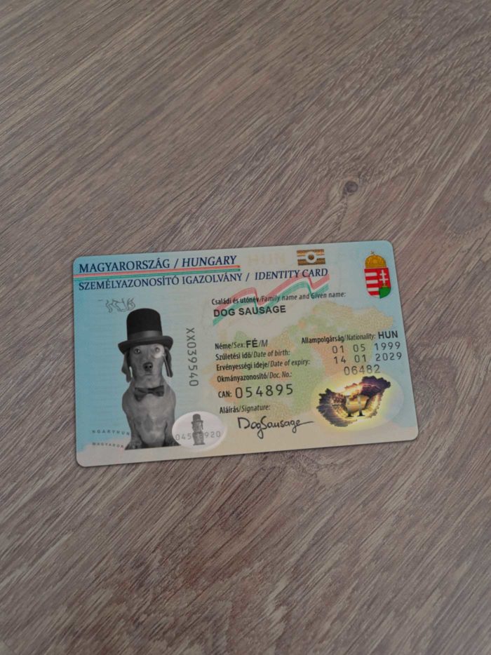 Hungary Identity Card Template