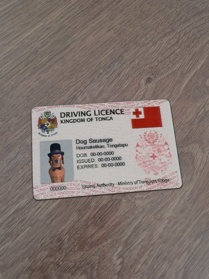 Kingdom of Tonga Driver License Template