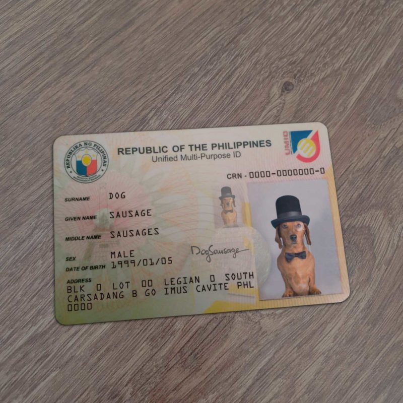 Philippines Identity Card Template