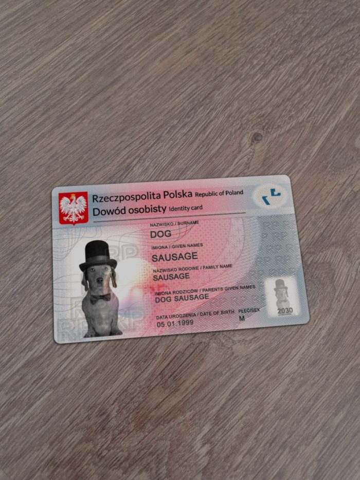 Poland Identity Card Template