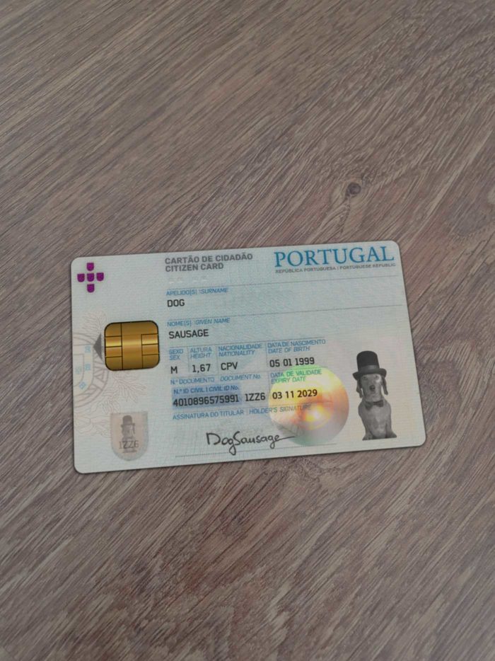 Portugal Identity Card Template