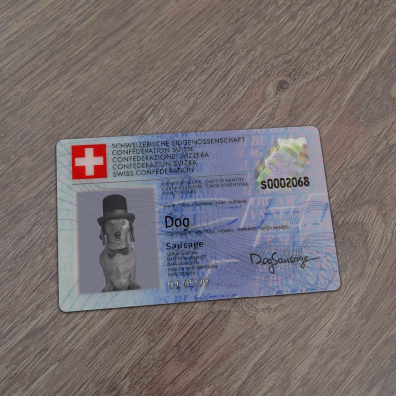 Switzerland Identity Card Template