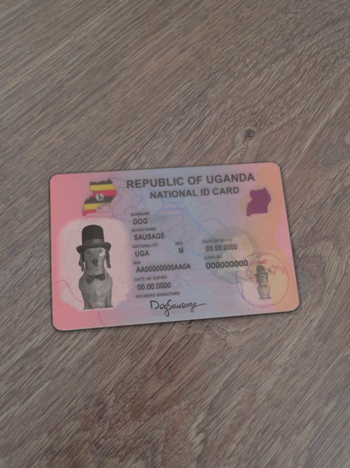 Uganda Identity Card Template