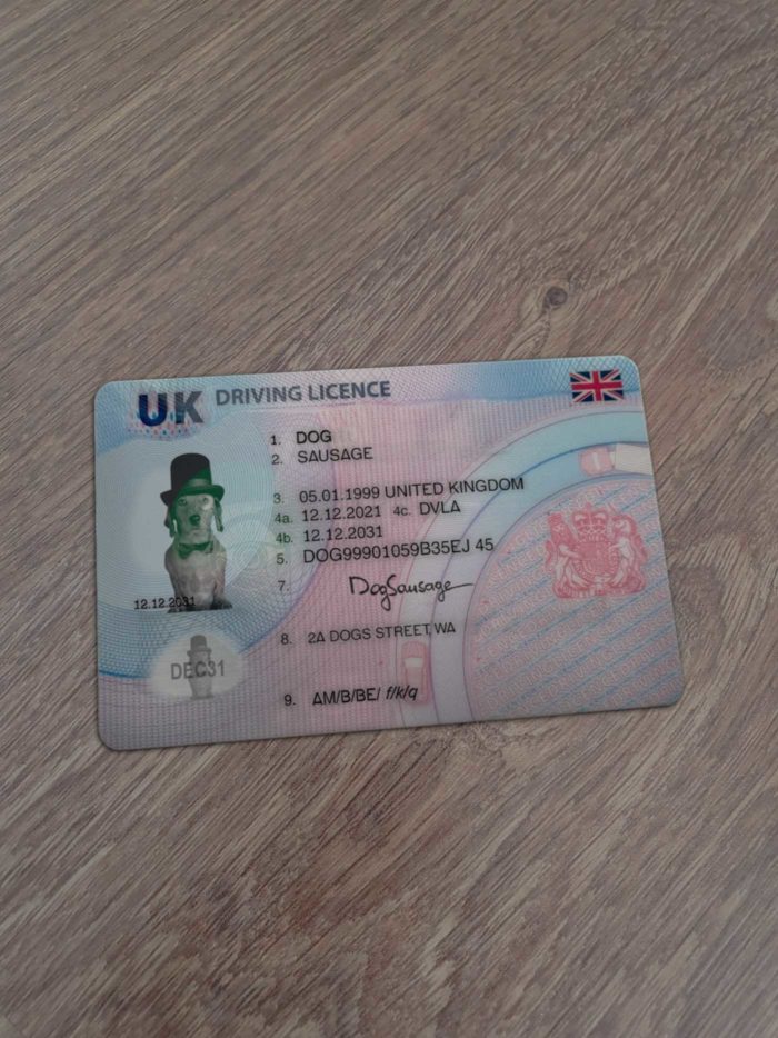 United Kingdom Driver License Template New