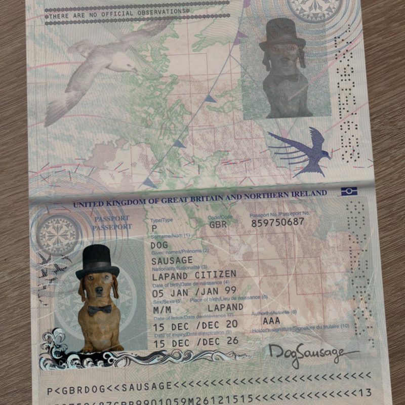 United Kingdom Passport Template